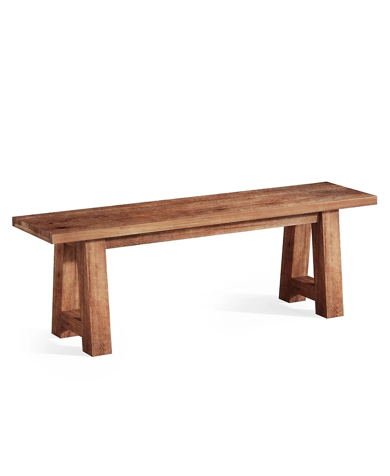Slickblue Farmhouse Entryway Bench and Shoe Storage Solid Wood