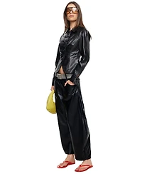 Lioness Women's Polo Collar Button-Front Form Jacket