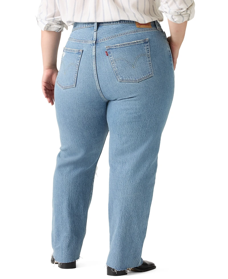 Levi's Plus High Rise Straight Jeans
