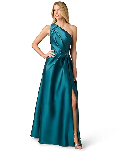 Adrianna Papell Women's Pleated Mikado Sleeveless Dress