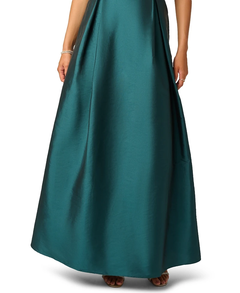 Adrianna Papell Women's Beaded Taffeta Ball Gown