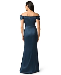 Adrianna Papell Women's Layered Bodice Gown Dress