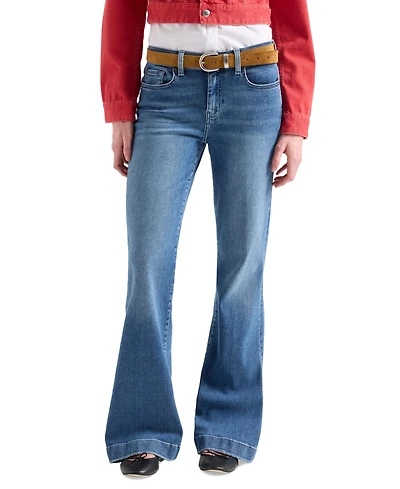 7 For All Mankind Women's Mid Rise Dojo Tailorless Jeans