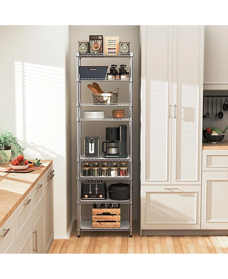 Streamdale Furniture 8-Tier 2000 lbs Heavy Duty Metal Wire Storage Shelving Unit