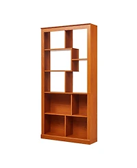 Streamdale Furniture Free Combination Wood Open Bookshelf with Anti-Tip Storage Organizer