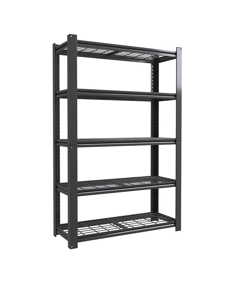 Streamdale Furniture 5-Tier Heavy Duty Adjustable Metal Mesh Storage Rack, 2000 Lbs Capacity