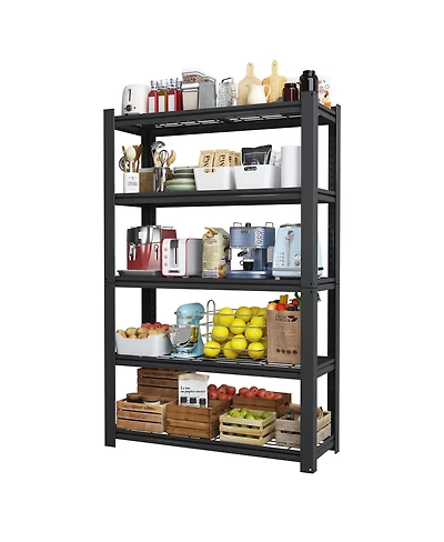 Streamdale Furniture 5-Tier Heavy Duty Adjustable Metal Mesh Storage Rack, 2000 Lbs Capacity