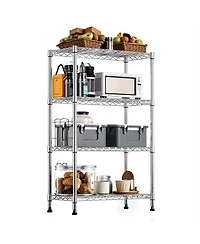 Streamdale Furniture 4-Tier Steel Wire Storage Shelving Unit, 1000 lbs Capacity