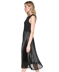 Dkny Women's Scoop Neck Sleeveless Midi Dress