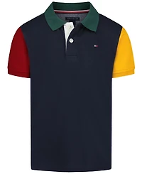 Tommy Hilfiger Boys' 2T-7 Color-Blocked Short-Sleeve Polo Shirt