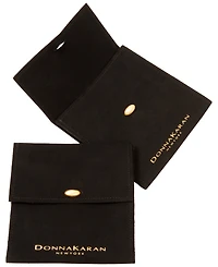 Donna Karan New York Black-Tone Resin Linear Drop Earrings