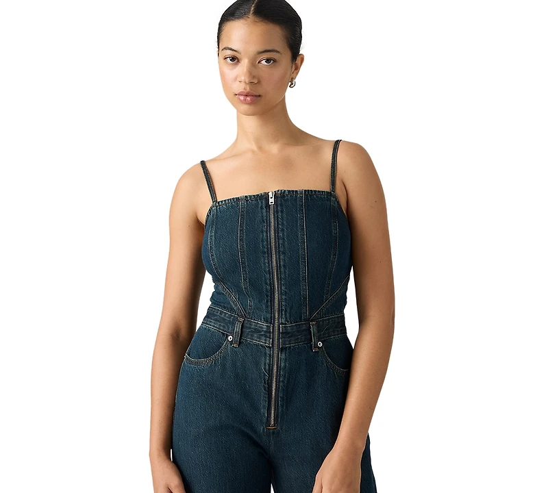 Levi's Women's Seamed Wide-Leg Denim Jumpsuit
