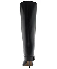 Arezzo Women's Kenny Mid Stiletto Buckle Dress Boots