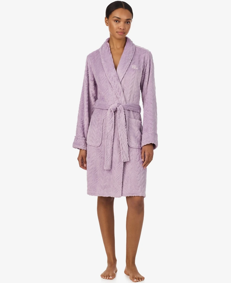 Lauren Ralph Women's Self-Tie Belt Short Robes