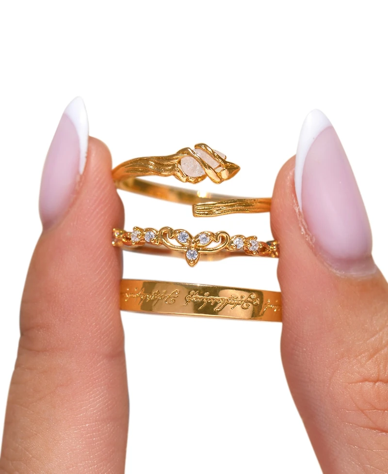 Girls Crew Crystal the Lord of Rings Elven Ring