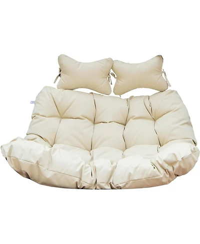 LeisureMod 2-Person Polyester Cushions for Swing Chairs and Hammocks