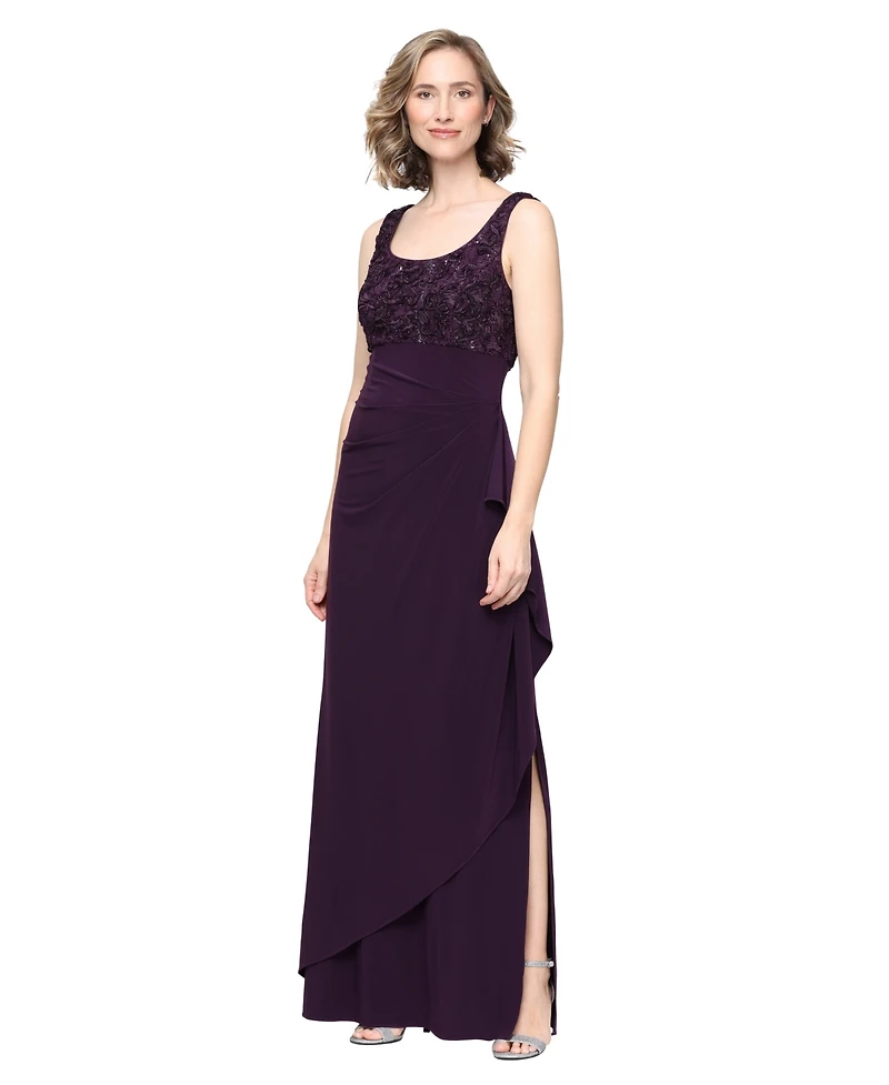 Alex Evenings Petite Lace Jacket and Ball Gown, 2-Piece Set
