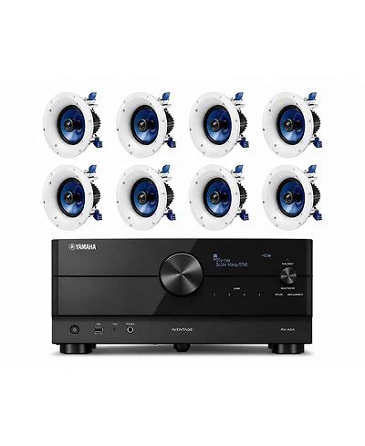 Yamaha Rx-A2A 7.2-Channel 8K Av Receiver Speaker Bundle