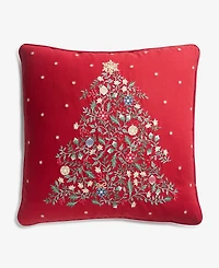 Charter Club Jolly Christmas Tree Decorative Pillow, 20" x 20", Macy's Exclusive
