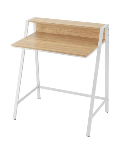Gouun 2 Tier Computer Desk Pc Laptop Table Study Writing Home Office Workstation New