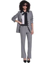 Karl Lagerfeld Paris Women's Mid-Rise Flare Pants
