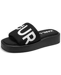 Karl Lagerfeld Paris Women's Opal Bonjour Platform Slide Sandals