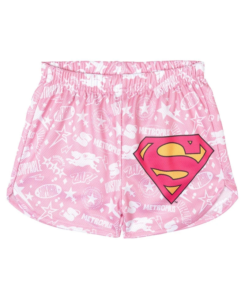 Justice League Supergirl Girls (5T- 16T) Athletic Tank Top and Shorts Set
