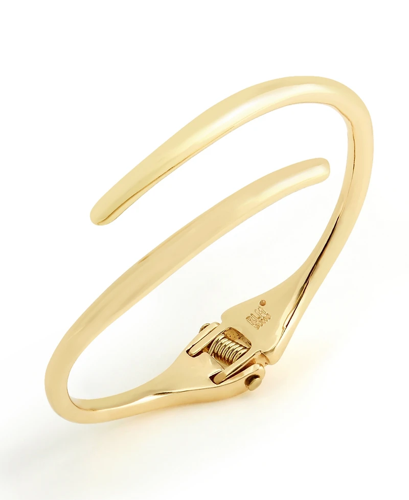 Robert Lee Morris Soho Gold Fluid Bypass Round Bangle Bracelet