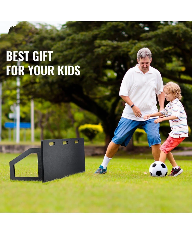 Vevor 45"X18" Soccer Rebounder Board Portable Soccer Wall with 2 Angles Rebound