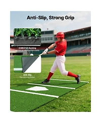 Vevor 10x3.8 ft Baseball Softball Hitting Batting Mat Indoor Outdoor Training