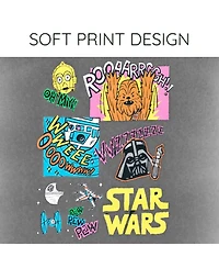 Star Wars Girls' 2-Piece Cropped Tee and Bike Shorts Set
