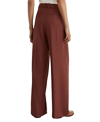 Reiss Women's Solene Wool-Blend Wide-Leg Mid Rise Trousers