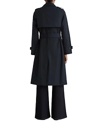 Reiss Women's Azura Hooded Double-Breasted Trench Coat