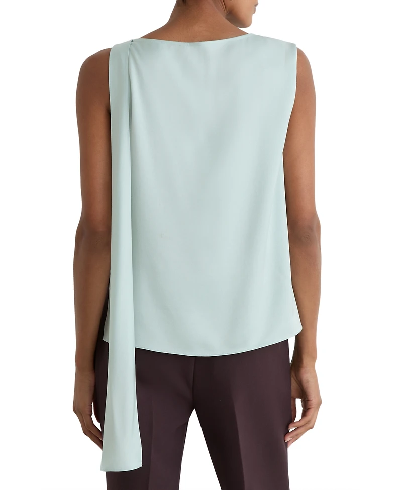 Reiss Women's Hanna Cowl Neck Satin Sleeveless Top