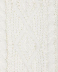 Lauren Ralph Cable-Knit Button Accent Poncho