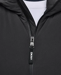 Dkny Men's Midweight Stretch Hooded Puffer Jacket
