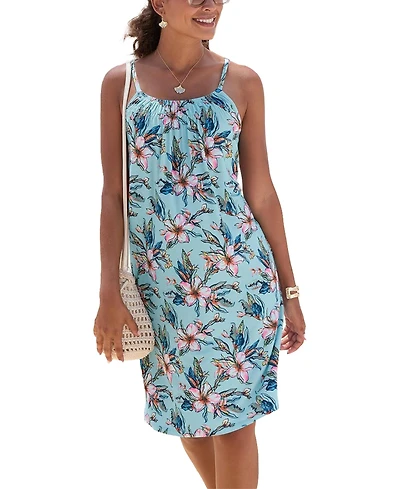 Lascana Women's Sleeveless Floral Dress