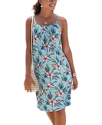 Lascana Women's Sleeveless Floral Dress