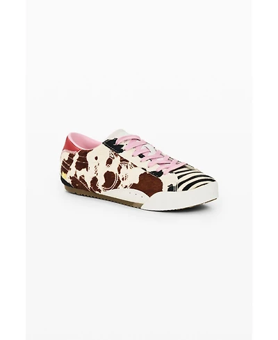 Desigual Women's Animal Patch Sneakers Leather