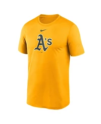 Nike Men's Gold Athletics Legend Fuse Large Logo Dri-fit T-Shirt