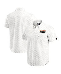Darius Rucker Collection By Fanatics Men's Cream Baltimore Orioles Printed Button-Down Shirt