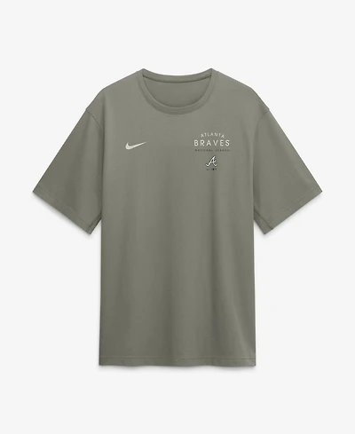 Nike Men's Olive Atlanta Braves Statement Dri-fit Primary T-Shirt