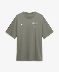 Nike Men's Olive Atlanta Braves Statement Dri-fit Primary T-Shirt