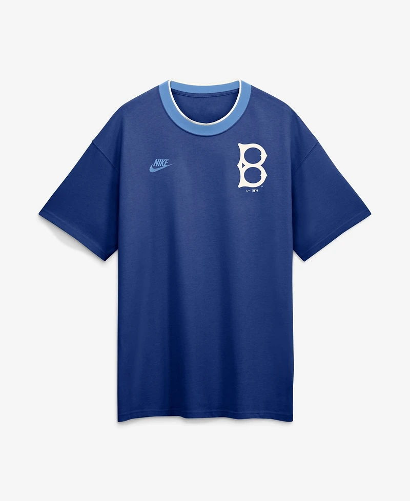 Nike Men's Royal Brooklyn Dodgers Cooperstown Collection Ringer T-Shirt
