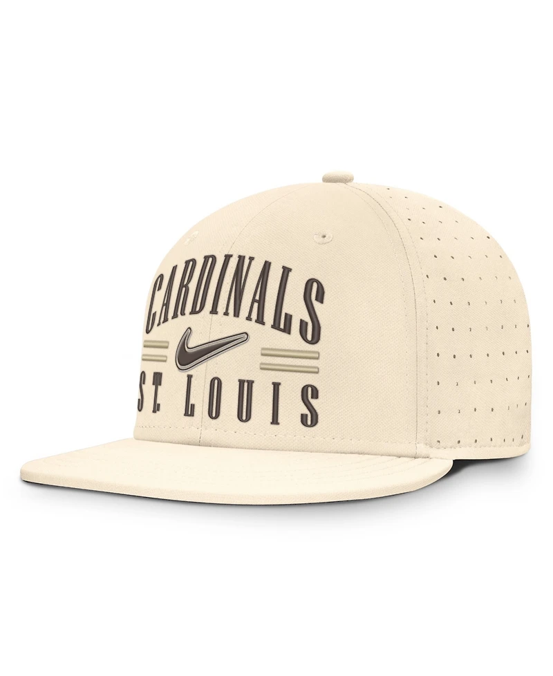 Nike Men's Natural St. Louis Cardinals True Dri-fit AeroBill Fitted Hat