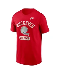 Nike Men's Scarlet Ohio State Buckeyes Legacy Arch Helmet T-Shirt
