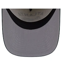 New Era Men's Cream/Dark Green Atlanta Braves Chrome A-Frame 9FIFTY Snapback Hat