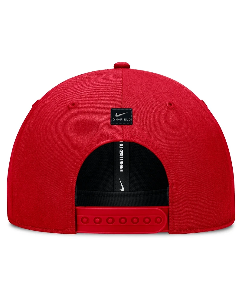 Nike Men's and Women's Scarlet Ohio State Buckeyes 2026 On-Field Gameday Rise Adjustable Hat
