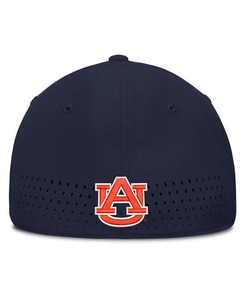 Nike Men's Navy Auburn Tigers Gameday Aerobill Swooshflex Dri-fit Hat