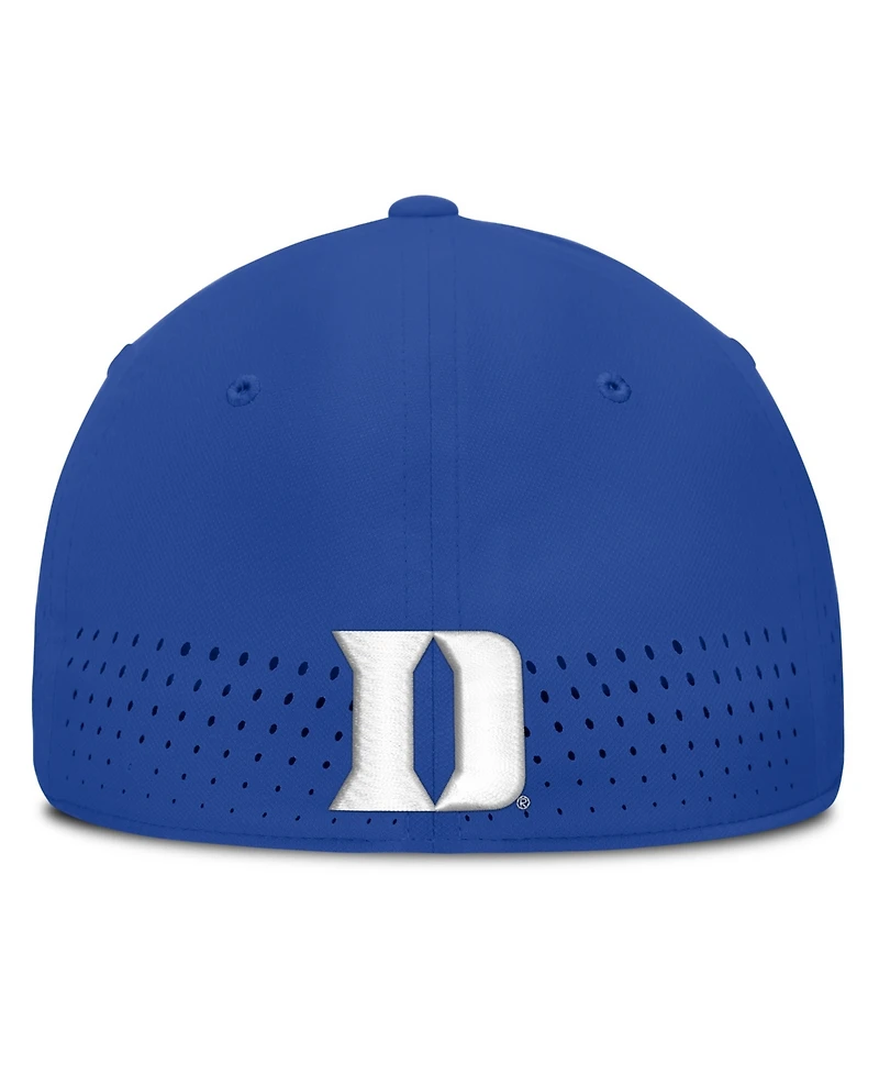 Nike Men's Royal Duke Blue Devils Gameday Aerobill Swooshflex Dri-fit Hat